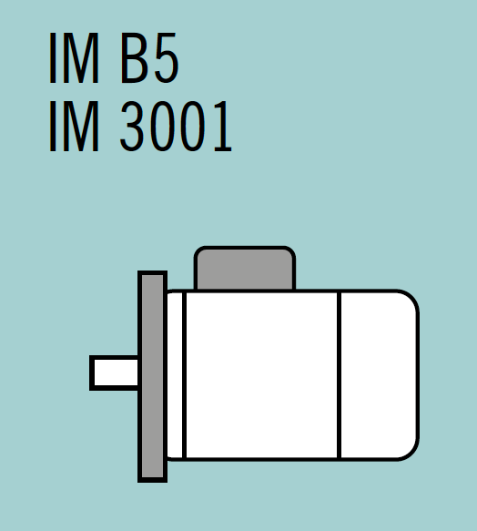 Moteur asynchrone triphasé aluminium IE1 – 0,06 kW – 1500 tr/min – B5 à grande bride – MS56