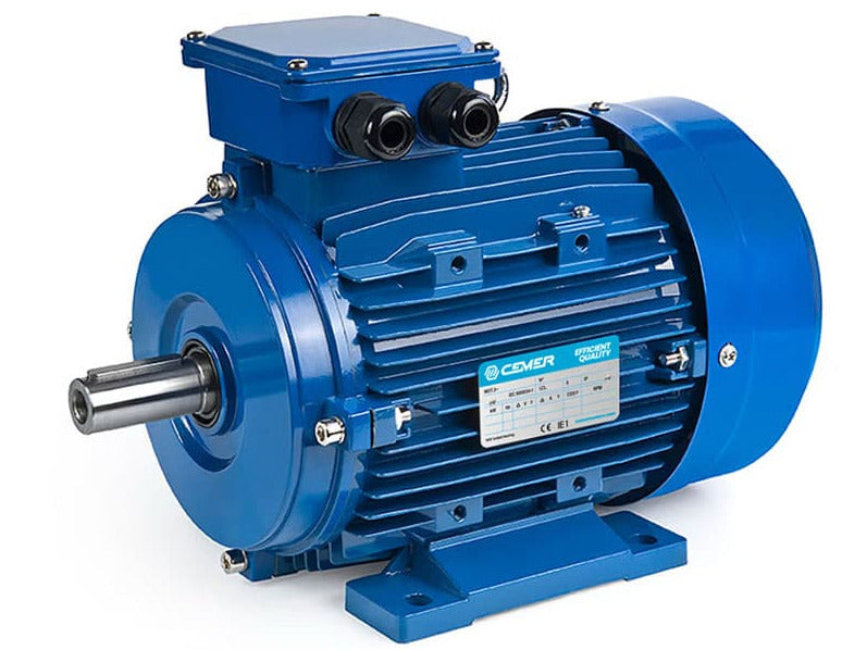 Moteur asynchrone triphasé aluminium IE1 – 0,06 kW – 1500 tr/min – IM B3 à pattes – MS56