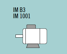 Moteur asynchrone triphasé aluminium IE1 – 0,06 kW – 1500 tr/min – IM B3 à pattes – MS56