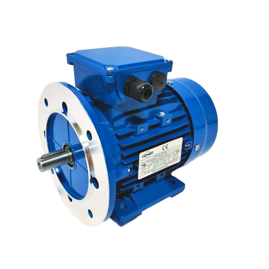 Moteur asynchrone triphasé aluminium IE1 – 0,06 kW – 1500 tr/min – B35 pattes+bride (Pattes B3+ bride grande B5)– MS56