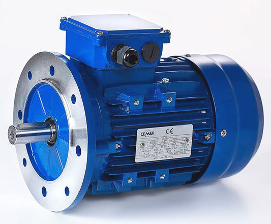 Moteur asynchrone triphasé aluminium IE1 – 0,06 kW – 1500 tr/min – B5 à grande bride – MS56